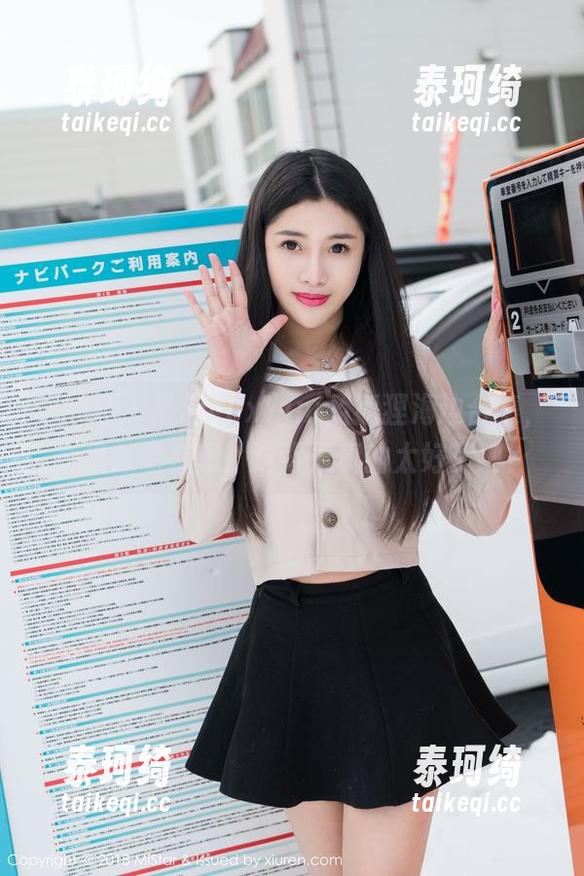 魅妍社-FoxYini孟狐狸 魅妍社 - 最新FoxYini孟狐狸海边合集,心里默默在想:这背景真的太好了吧?